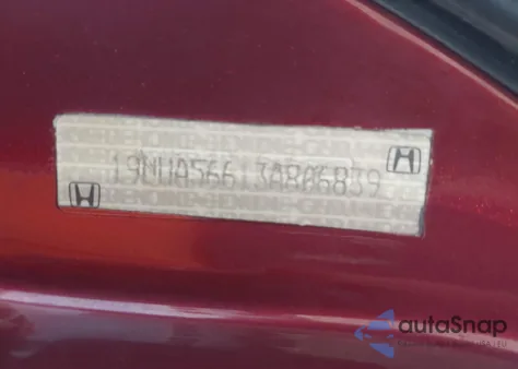 2003 Acura Tl 3.2 from USA, damaged, VIN 19UUA56653A056507